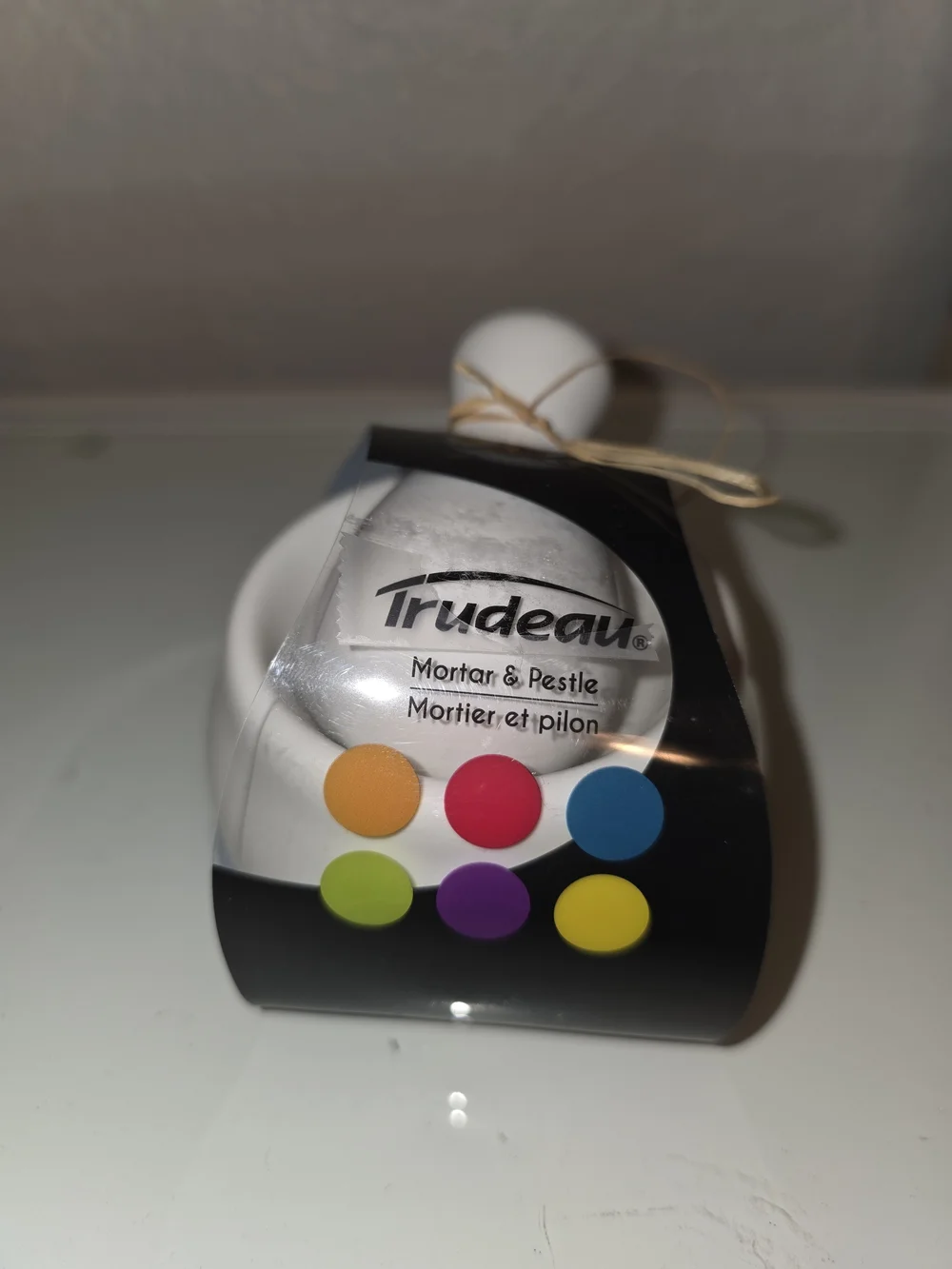 Trudeau White Porcelain Mortar & Pestle